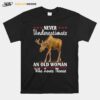 Never Underestimate And Old Woman Who Loves Moose T-Shirt