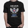 Never Underestimate The Power Of A Cubs Woman T-Shirt