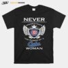 Never Underestimate The Power Of A Cubs Woman T-Shirt