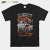 New 22Nd Anniversary 2001 %E2%80%93 2023 Fast Furious Thank You For The Memories Signatures T-Shirt