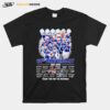 New England Patriots 62Nd Anniversary 1960 2022 Thank You For The Memories Signatures T-Shirt