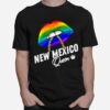 New Mexico Queen Lgbtq Gay Pride Usa American Rainbow Lips T-Shirt