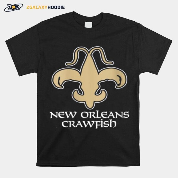 New Orleans Crawfish Boil Fleur De Lis Crawdaddy Crayfish T-Shirt