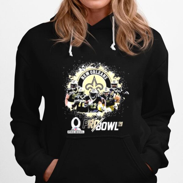 New Orleans Saints Football Team Signatures Hoodie