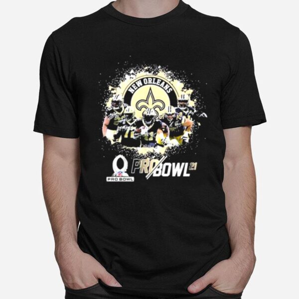 New Orleans Saints Football Team Signatures T-Shirt