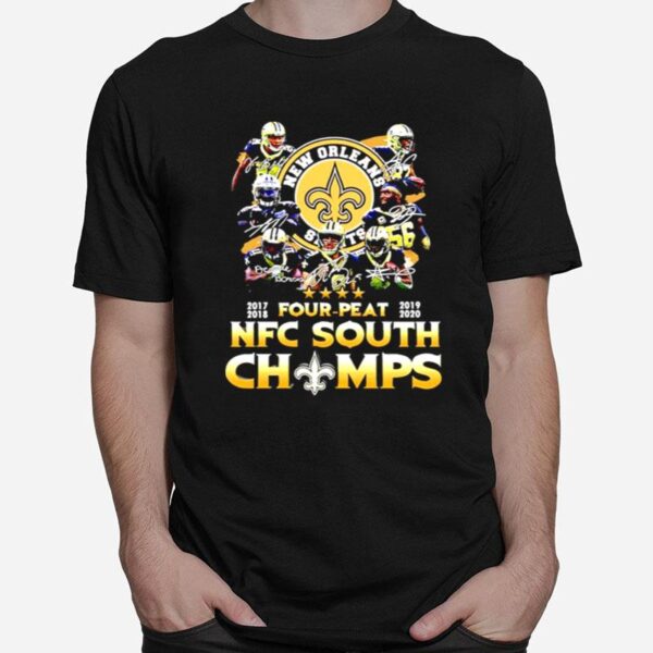 New Orleans Saints Four Peat Nfc South Champs T-Shirt