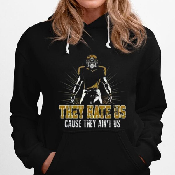 New Orleans They Hate Us Cause They Aint Us Vintage New Orleans Sports Retro American Football Hoodie