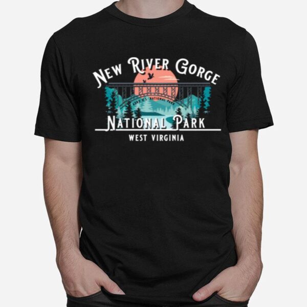 New River Gorge National Park Camping Hiking Mountains T-Shirt