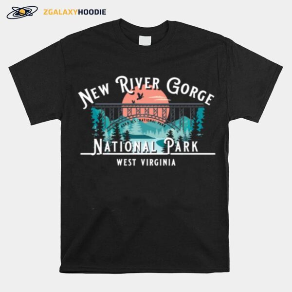 New River Gorge National Park Camping Hiking Mountains T-Shirt