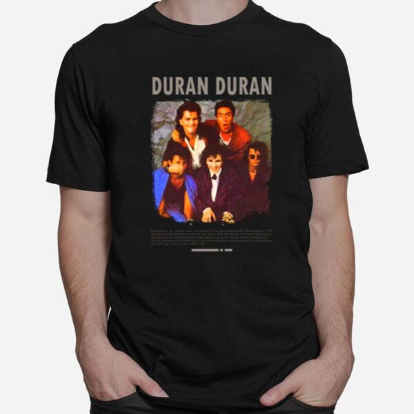 New Wave Retro Band Duran Duran Copy T-Shirt