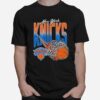 New York Knicks On Fire Nba T-Shirt