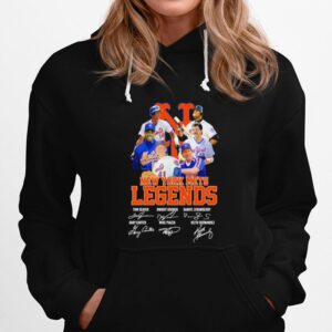 New York Mets Legends Tom Seaver Dwight Gooden Darryl Strawberry Signatures Hoodie