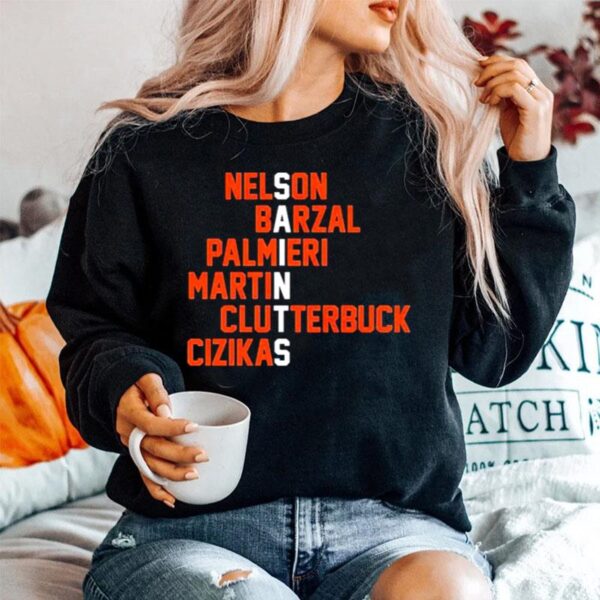 New York Saints Nelson Barzal Palmieri Martin Clutterbuck Cizikas Sweater