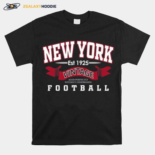 New York State Big Blue Vintage Football Est 1925 T-Shirt