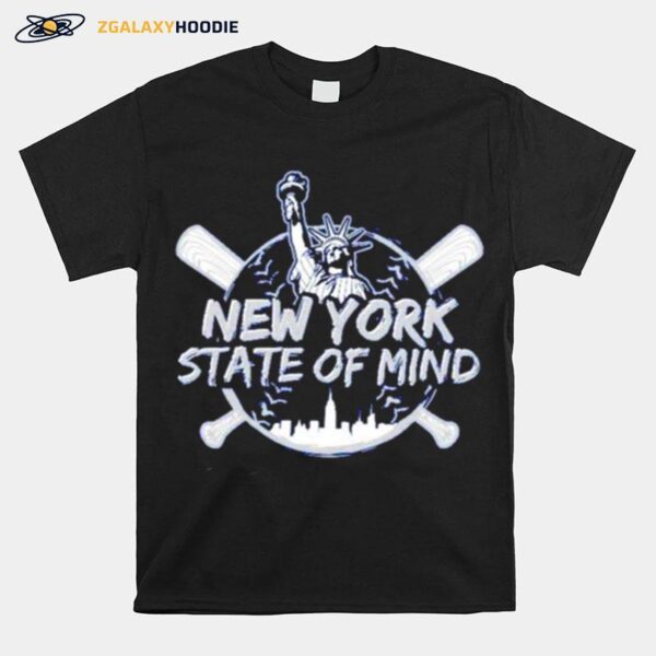 New York State Of Mind New York Yankees Baseball T-Shirt