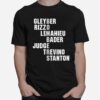 New York Yankees Bombers Names Player T-Shirt