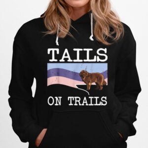 Newfoundland Tails On Trails Dog Hiking Hoodie