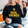 Nffl Minnesota Vikings Team Slogan Skol Vikings Sweater