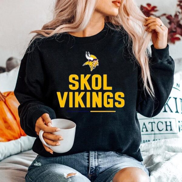 Nffl Minnesota Vikings Team Slogan Skol Vikings Sweater