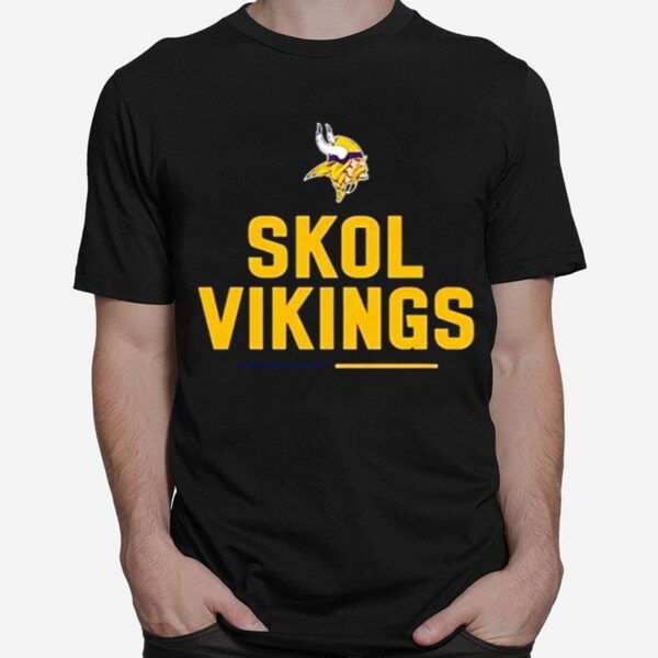 Nffl Minnesota Vikings Team Slogan Skol Vikings T-Shirt