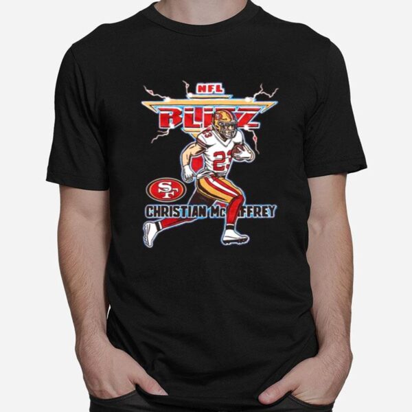 Nfl Blitz 49Ers Christian Mccaffrey Copy T-Shirt