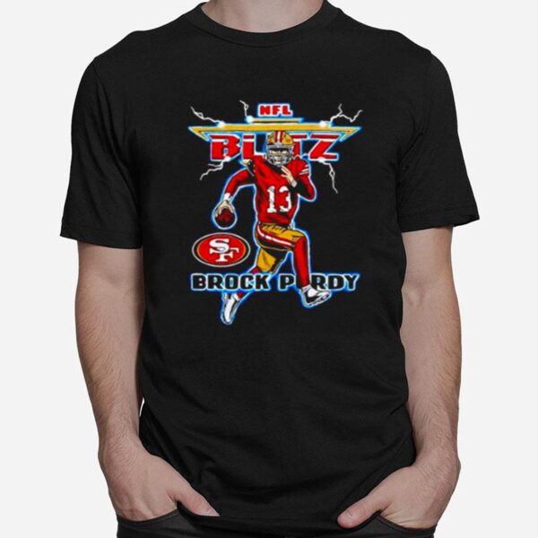 Nfl Blitz Sf 49Ers Brock Purdy T-Shirt