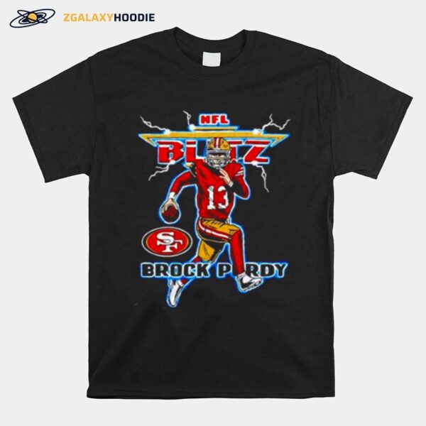 Nfl Blitz Sf 49Ers Brock Purdy T-Shirt