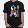 Nfl Cincinnati Bengals Crucial Catch Intercept Diabetes T-Shirt