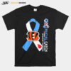 Nfl Cincinnati Bengals Crucial Catch Intercept Diabetes T-Shirt