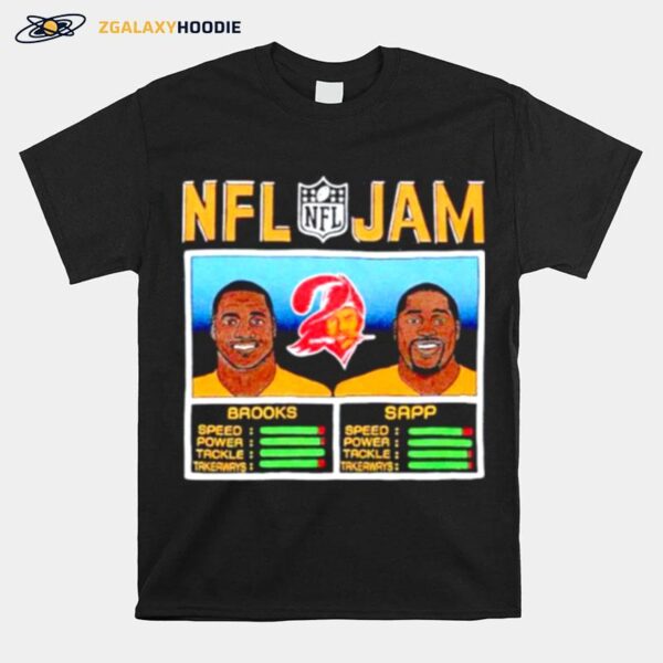 Nfl Jam Derrick Brooks And Warren Sapp Tampa Bay Buccaneers T-Shirt