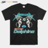 Nfl Miami Dolphins Logo Black Metallica Wings T-Shirt