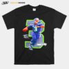 Nfl Seattle Seahawks 3 Russell Wilson Signature T-Shirt