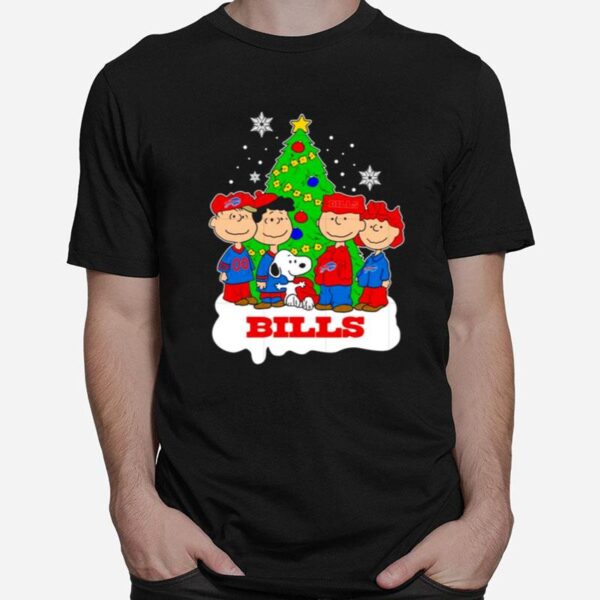 Nfl Snoopy The Peanuts Buffalo Bills Christmas 2022 T-Shirt