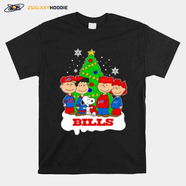 Nfl Snoopy The Peanuts Buffalo Bills Christmas 2022 T-Shirt