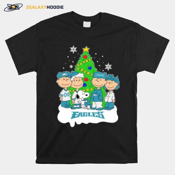 Nfl Snoopy The Peanuts Philadelphia Eagles Christmas 2022 T-Shirt