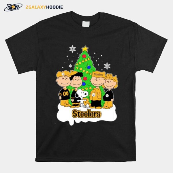 Nfl Snoopy The Peanuts Pittsburgh Steelers Christmas 2022 T-Shirt