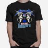 Nhl New York Rangers Logo Black Metallica Wings T-Shirt