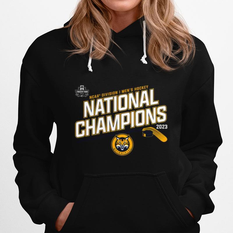 Nhl Quinnipiac Bobcats 2023 Ncaa National Champions Hoodie