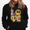 Nice Angel Laker Jack Skellington And Sally Love Hoodie