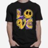 Nice Angel Laker Jack Skellington And Sally Love T-Shirt