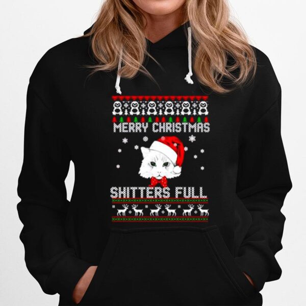 Nice Cat Merry Christmas Shitters Full Christmas Hoodie