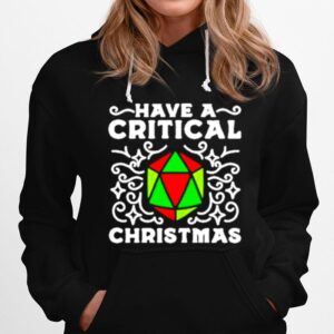 Nice Dungeon Dragon Have A Critical Christmas Sweater Hoodie