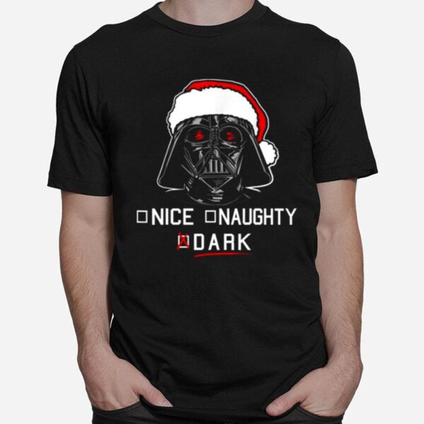 Nice Naughty Darth Vader Santa Christmas T-Shirt