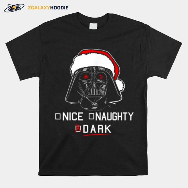 Nice Naughty Darth Vader Santa Christmas T-Shirt