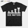 Nice Photography Lens Size Matters T-Shirt