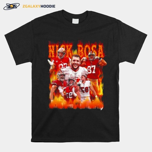 Nick Bosa Vintage 90S Nick Bosa Football T-Shirt