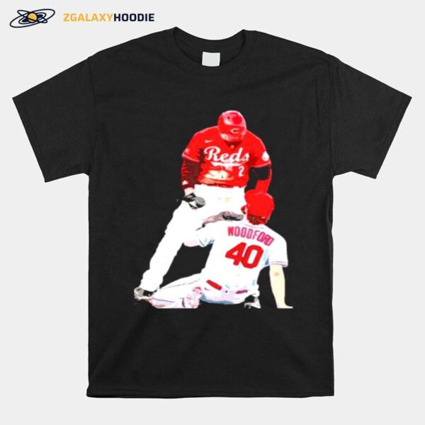 Nick Castellanos Reds And Jake Woodford T-Shirt