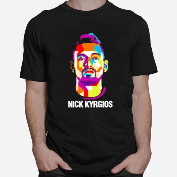 Nick Kyrgios Tennis Vector Art T-Shirt