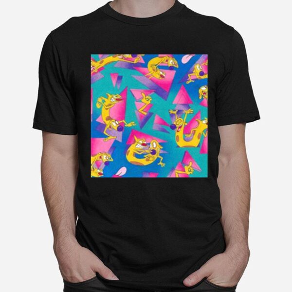 Nickelodeon Catdog 90S Pattern T-Shirt