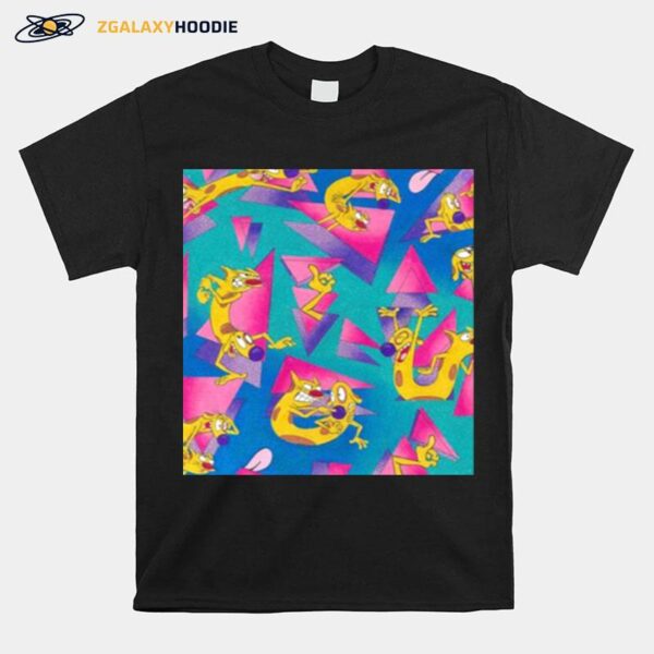 Nickelodeon Catdog 90S Pattern T-Shirt